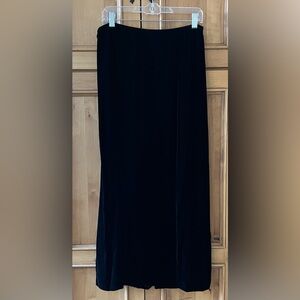 Ann Taylor Silk-Blend Velvet Maxi Skirt Black Size 10 – Holiday Classic